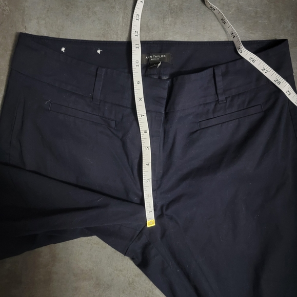Ann Taylor Kate Fit Navy Women's Cropped Pants Size 8, NWOT - Picture 6 of 9